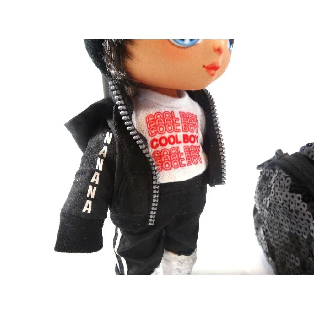 2020 Na Na Na Surprise Andre Avalanche Boy‎ Doll & Sparkly Sequined Purse